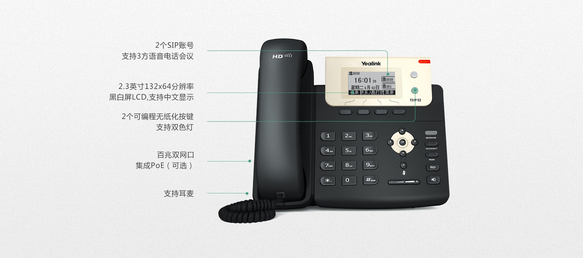 雙線路入門級IP話機